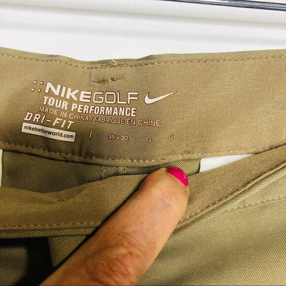 Nike Golf Tour Performance Dri Fit Tan Pants - Picture 5 of 10
